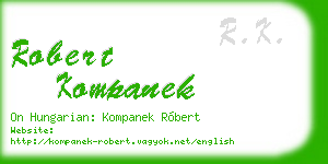 robert kompanek business card